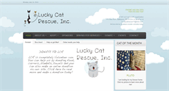 Desktop Screenshot of luckycatrescue.com